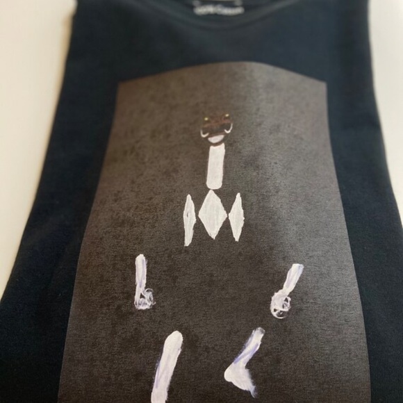 Art on Fabric Black Power Ranger Tee - Picture 7 of 8